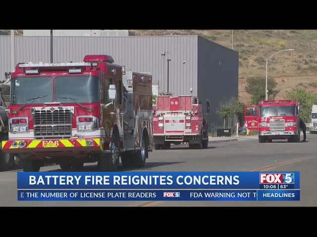Battery fire reignites concerns over North County storage project