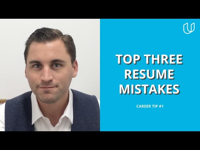 3 Mistakes to Avoid on Your Resume | Udacity Career Tip #1