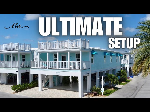 A PHENOMENAL multi section modular home inside Ocean Breeze Resort! What a house tour!