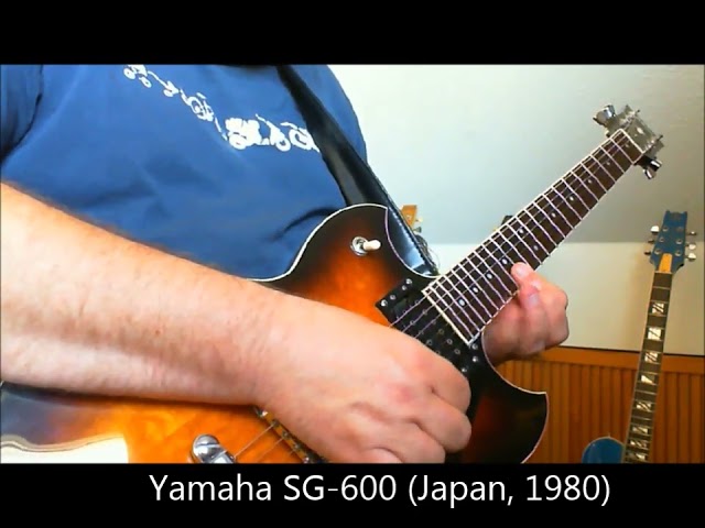 Guitar Demo: Yamaha SG-600 -  Jamming along to "I want to box You" (Shakin' Street)