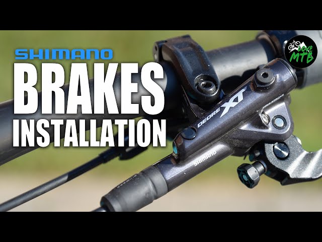 Shimano BRAKES Installation How-To, 12 Speed or 11 Speed XTR, XT, SLX, Deore, 2 and 4 Piston Brake