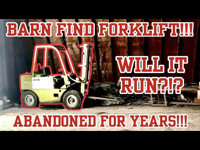 BARN FIND!!! We Scored a 1960s Vintage Clark Forklift! Will It Run?!? ABANDONED FOR YEARS!