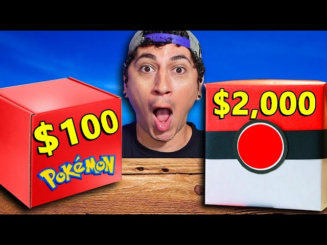 $100 vs $2000 Pokemon Mystery Boxes! INSANELY CRACKED OPENING