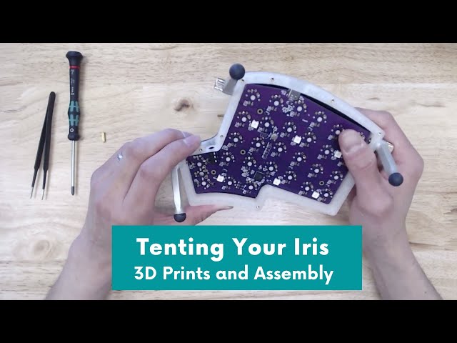 Adding Iris 3D-printed Middle Layer with Ergodox EZ legs