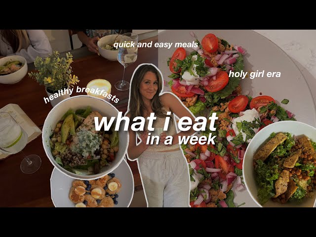 WHAT I EAT IN A WEEK🍴(simple, easy and healthy meals)