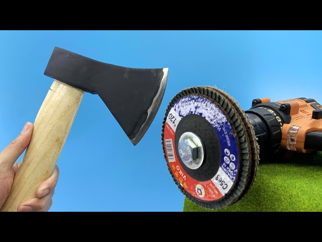 A Special Way to Sharpen Your Ax as Sharp as a Razor! Sharp Razor
