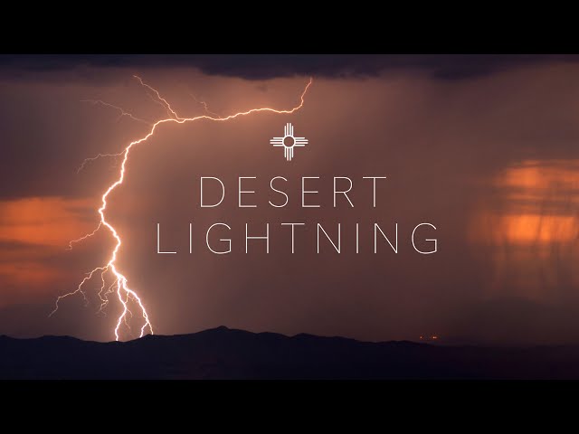 DESERT LIGHTNING With Drone