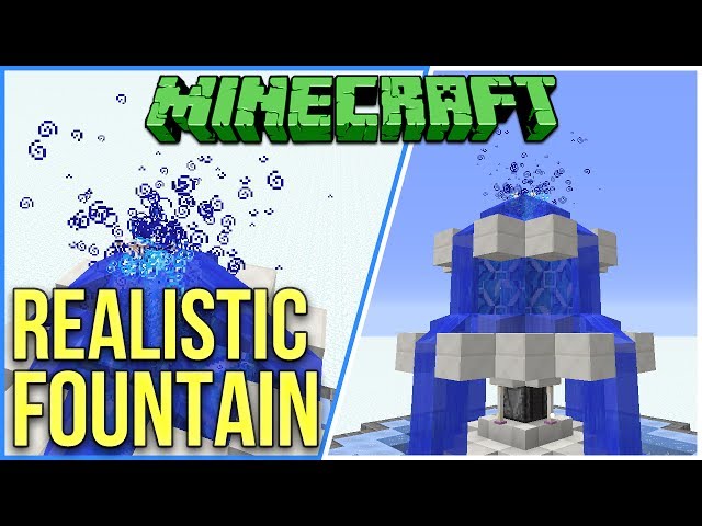 Minecraft 1.12: Realistic Water Fountain Tutorial