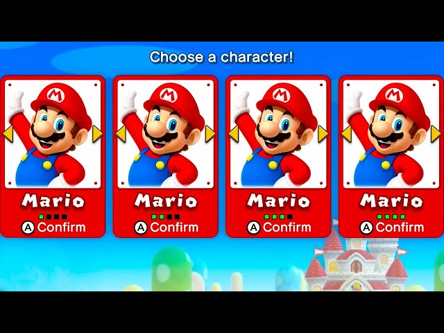 New Super Mario Bros U Deluxe – World 1 Walkthrough Gameplay