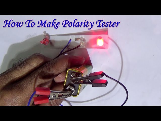 Homemade || Type Of Current Tester - How To Make A Polarity Tester (Very Useful)