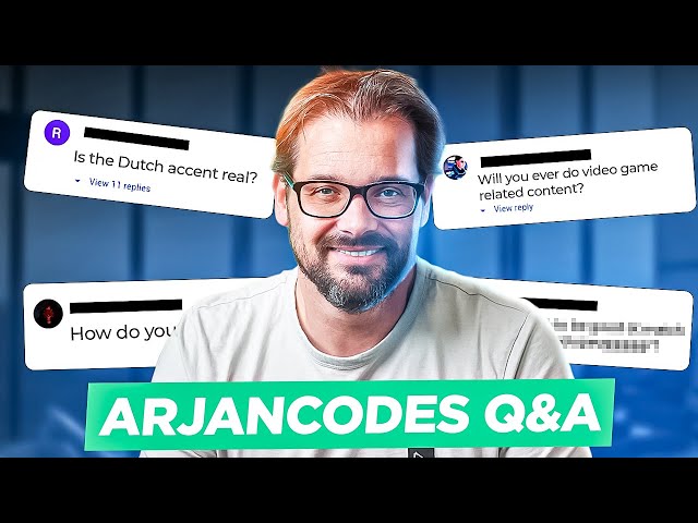 ArjanCodes Q&A 2023 | Everything You Wanted to Know!
