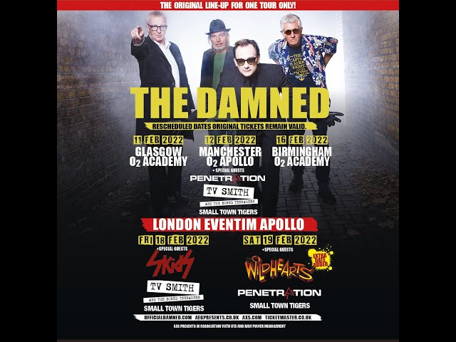 The Damned Original Line Up Tour feat. The Skids, TV Smith and more