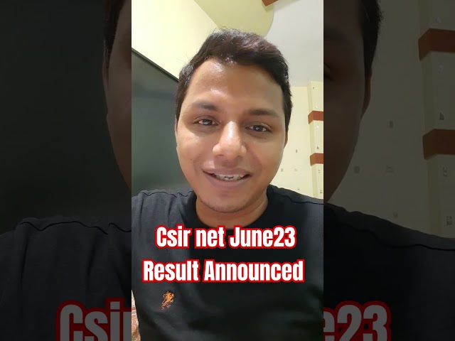 Big Update | CSIR NET JUNE 2023 RESULT | CUT OFF ANNOUNCED