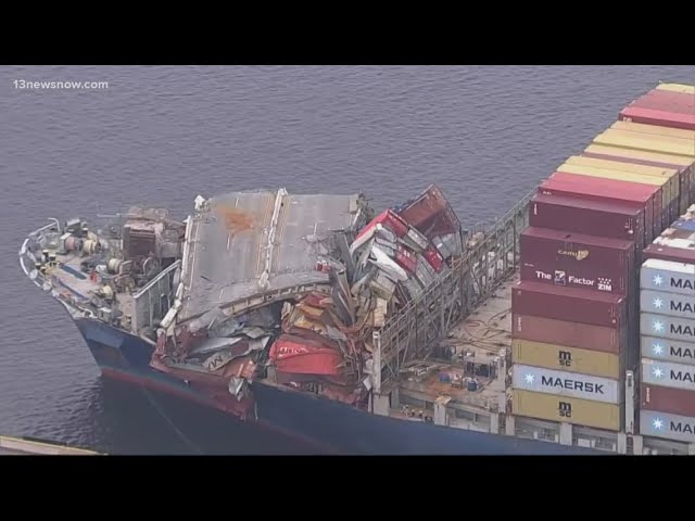 Cargo ship involved in Baltimore bridge collapse heads to Norfolk for repair