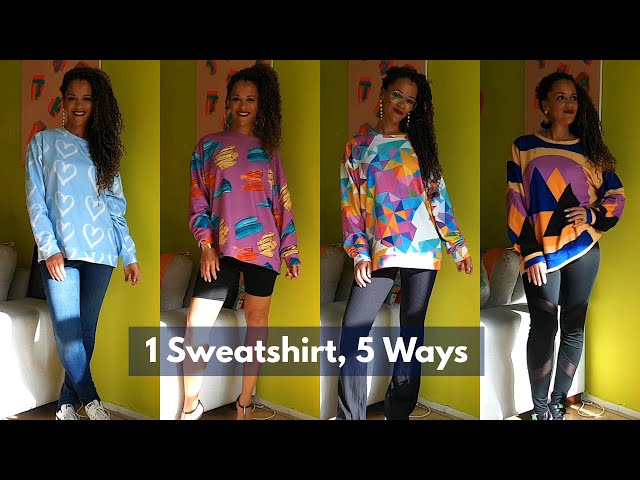 How To Style Sweatshirts | Recreating Pinterest Outfits | Capsule Wardrobe