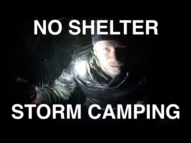 No Shelter Thunder Storm Stealth Camping
