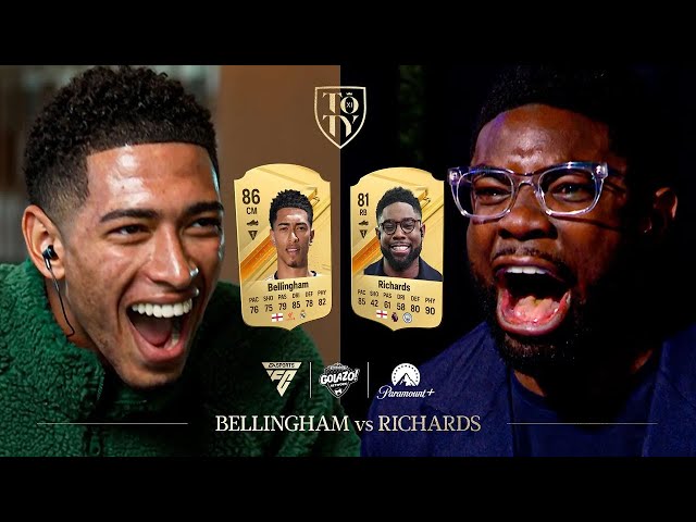 Jude Bellingham vs Micah Richards in FC 24 with a FORFEIT! | CBS Sports Golazo