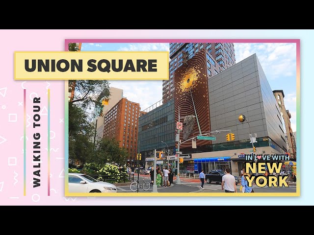Union Square Walking Tour 2021 incl. Union Square Park + Metronome Clock 🌳🐕 | In Love With New York