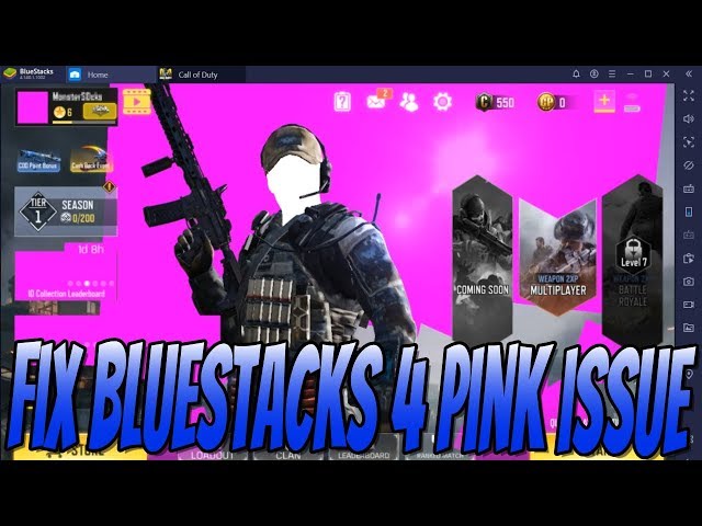 How To FIX BlueStacks 4 Pink Graphics Glitch Problem Tutorial | COD Mobile Pink Screen