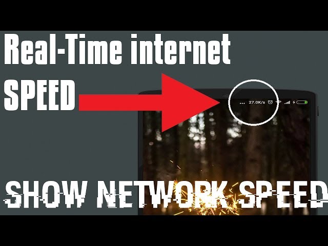 How To Display Real-Time internet Speed/Network Speed on Status Bar | Xiaomi Redmi Note 4