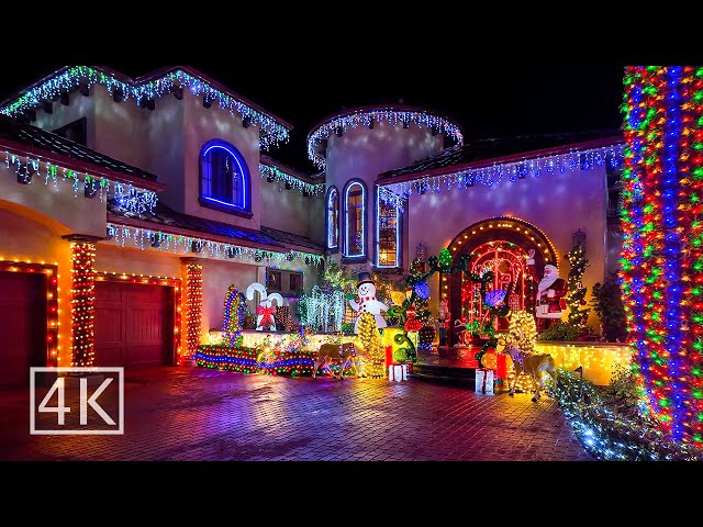 [4K] 🎄 Christmas Lights - Loomis California - Part 2