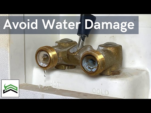 Stop Water Leak At Washing Machine Valve | Fast Temporary Fix