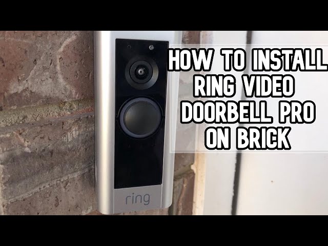 How to install Ring Video Doorbell PRO on brick siding #ring #ringvideodoorbellpro