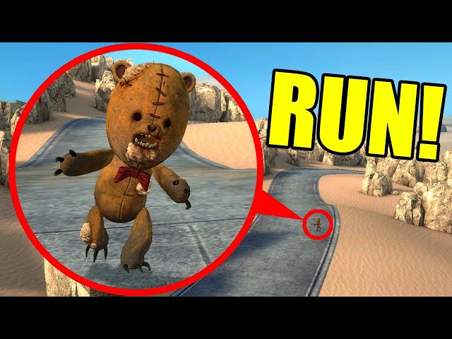 IF YOU SEE THIS SCARY TEDDY BEAR IN THE DUNES, RUN! FUN AND MADNESS IN Garry`s Mod