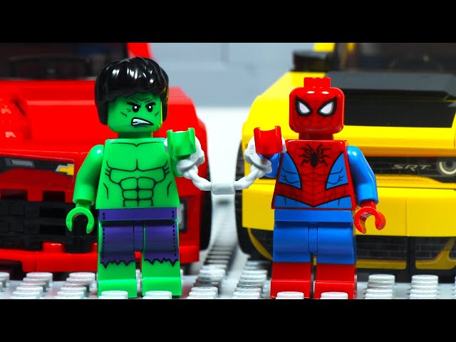 Lego City Spiderman Hulk Car Robbery