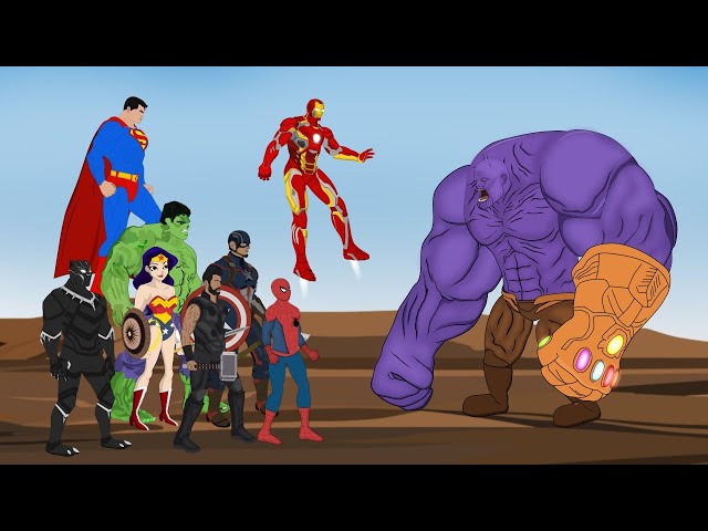 HULK - SPIDERMAN - IRONMAN VS THANOS : Fight Scene - Avengers Infinity War [HD]