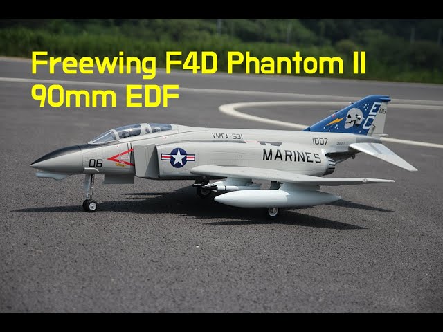 Freewing F4D Phantom II 90mm EDF, Maiden Flight