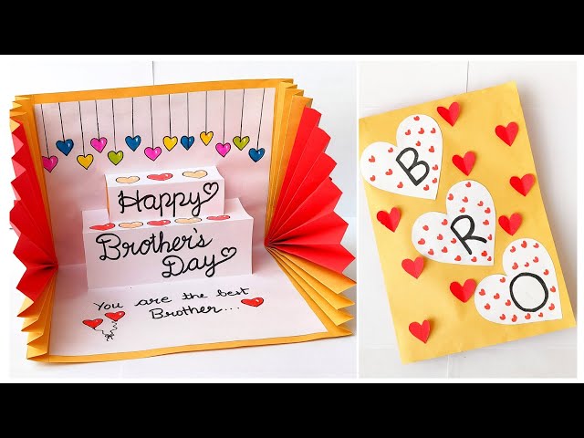 Easy Brother's Day Card ideas 2024 | Birthday Greeting pop up card for brother | Handmade Card