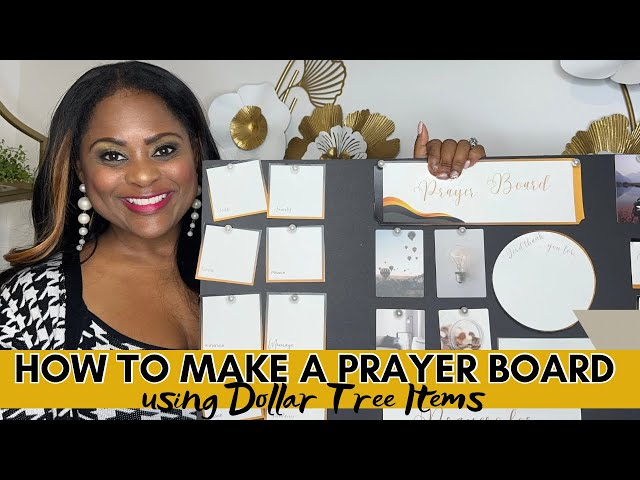 How to Make a Prayer Board using Dollar Tree Items