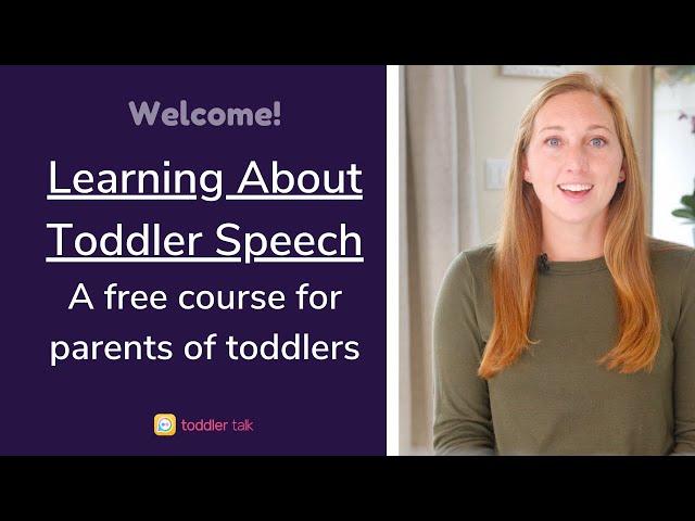 Welcome to Toddler Talk's Master Class On Speech [New lessons each Monday this Summer 2022]