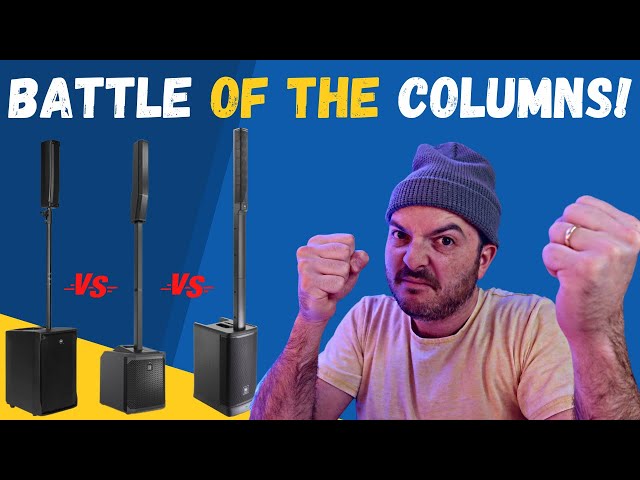 Whose Gonna Win the Column Speaker Battle!  JBL vs RCF vs EV