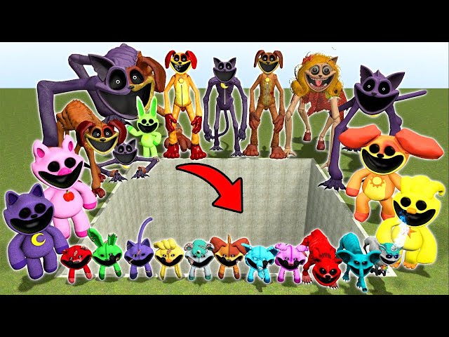 DESTROY ALL MONSTERS POPPY PLAYTIME FAMILY & ZOONOMALY MONSTERS FAMILY in BIG HOLE - Garry's Mod