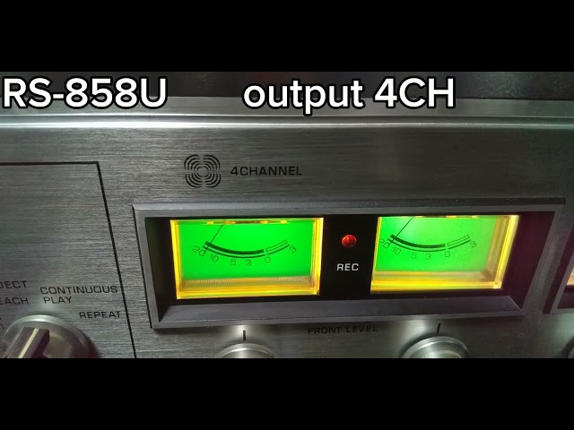 part3 vintage Panasonic stereo 4CH 8️⃣trackcartridge deck RS-858U  【Repair completed】著作権を含まれています。