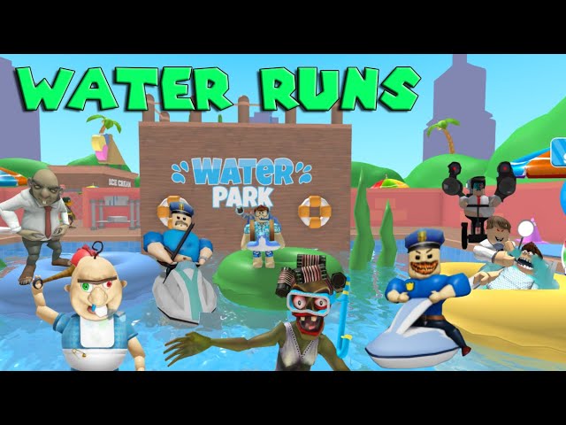 Water SPEED RUNS! Prison Borry, Barry, Baby Bobby, The Dentist, Mr Brains, Great School Breakout