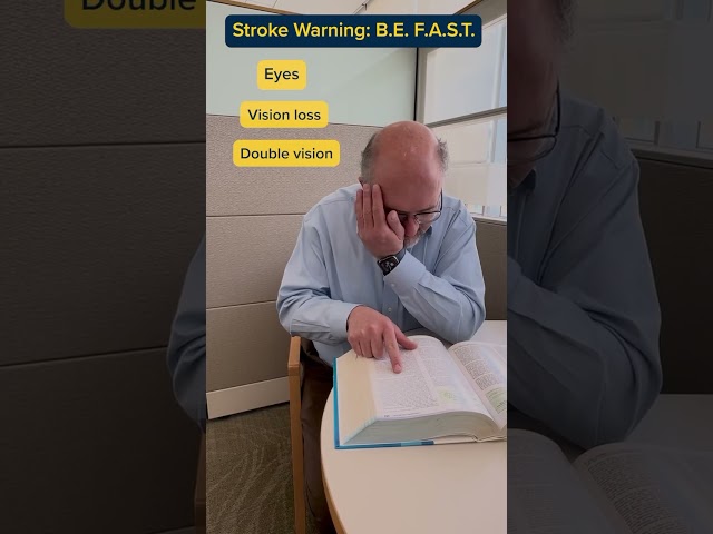 Stroke warning signs: B.E. F.A.S.T.