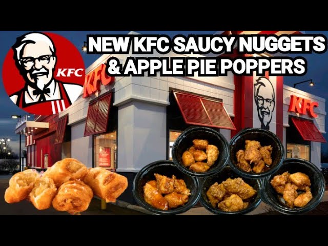 KFC's NEW SAUCY NUGGETS (5 Flavors) AND NEW APPLE PIE POPPERS REVIEW