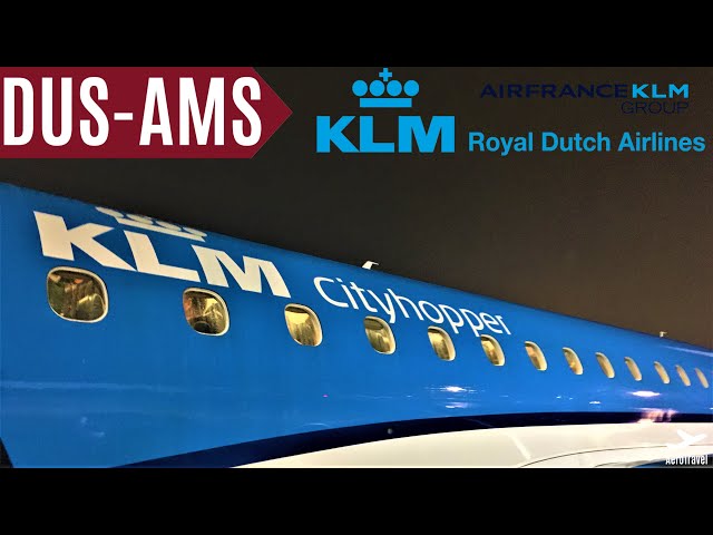 KLM CITYHOPPER [TRIPREPORT] EMBRAER 175 DÜSSELDORF - AMSTERDAM | KL 1852 FullHD