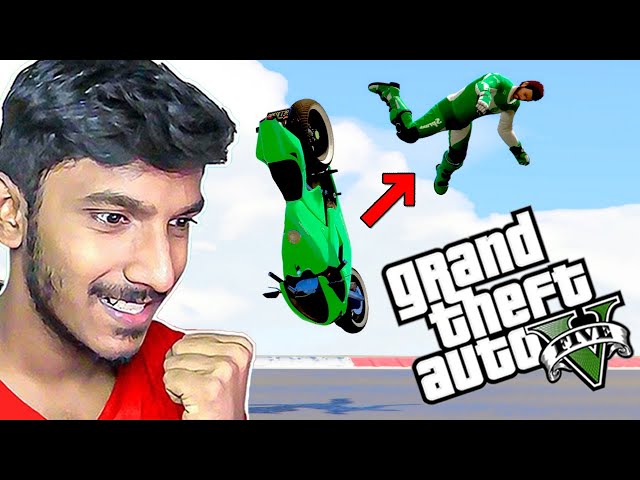 Invisible Track Bike Stunt Race -  GTA 5 Tamil Stunt Race - GTA 5 Funny moment - Sharp Tamil Gaming