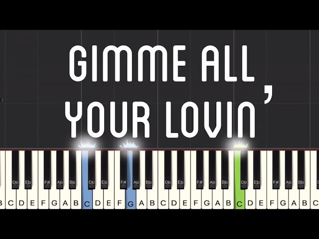ZZ Top - Gimme All Your Lovin’ Piano Tutorial | Medium