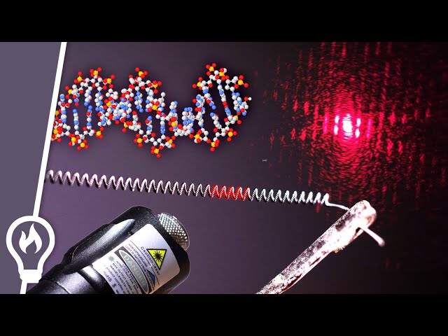 Shining a laser through a light bulb can reveal the structure of DNA