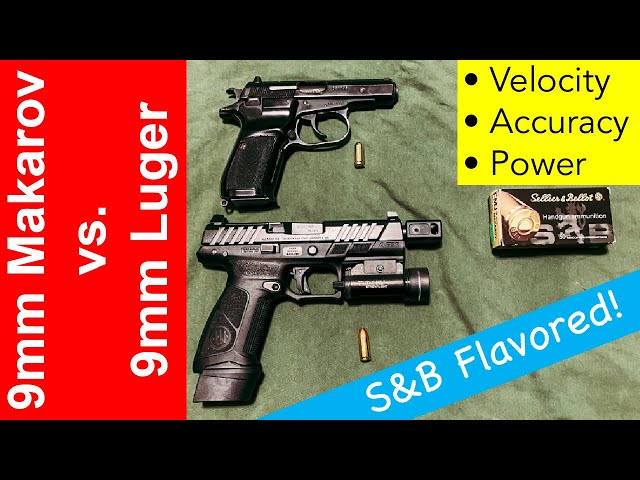 9mm Makarov vs. 9mm Luger: CCI Blazer Aluminum