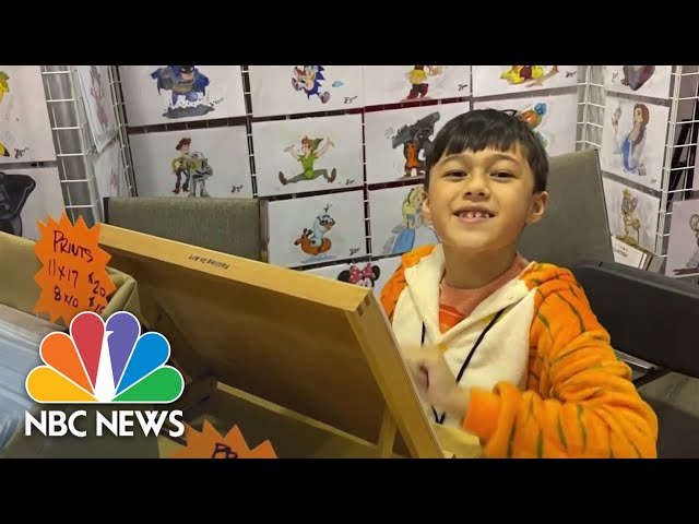 How a 9-year-old artist with autism is inspiring others