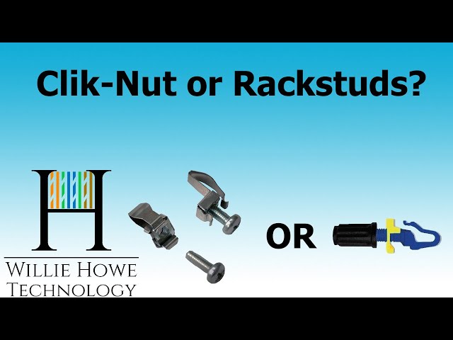 CLIK-NUTS or RACKSTUDS?  Never use regular cage nuts again!