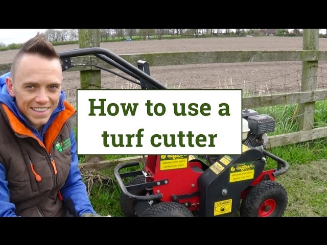 How to use a turf cutter