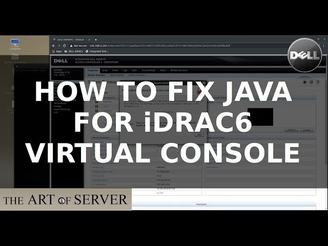 How to fix Java for iDRAC6 virtual console