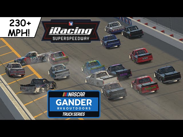 iRacing - iRacing Super Speedway - Truck Series - 230+ MPH!